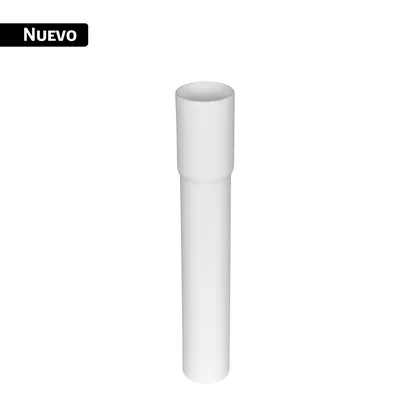 Extensión 20 cm de plástico para contra de lavabo, 1-1/4'