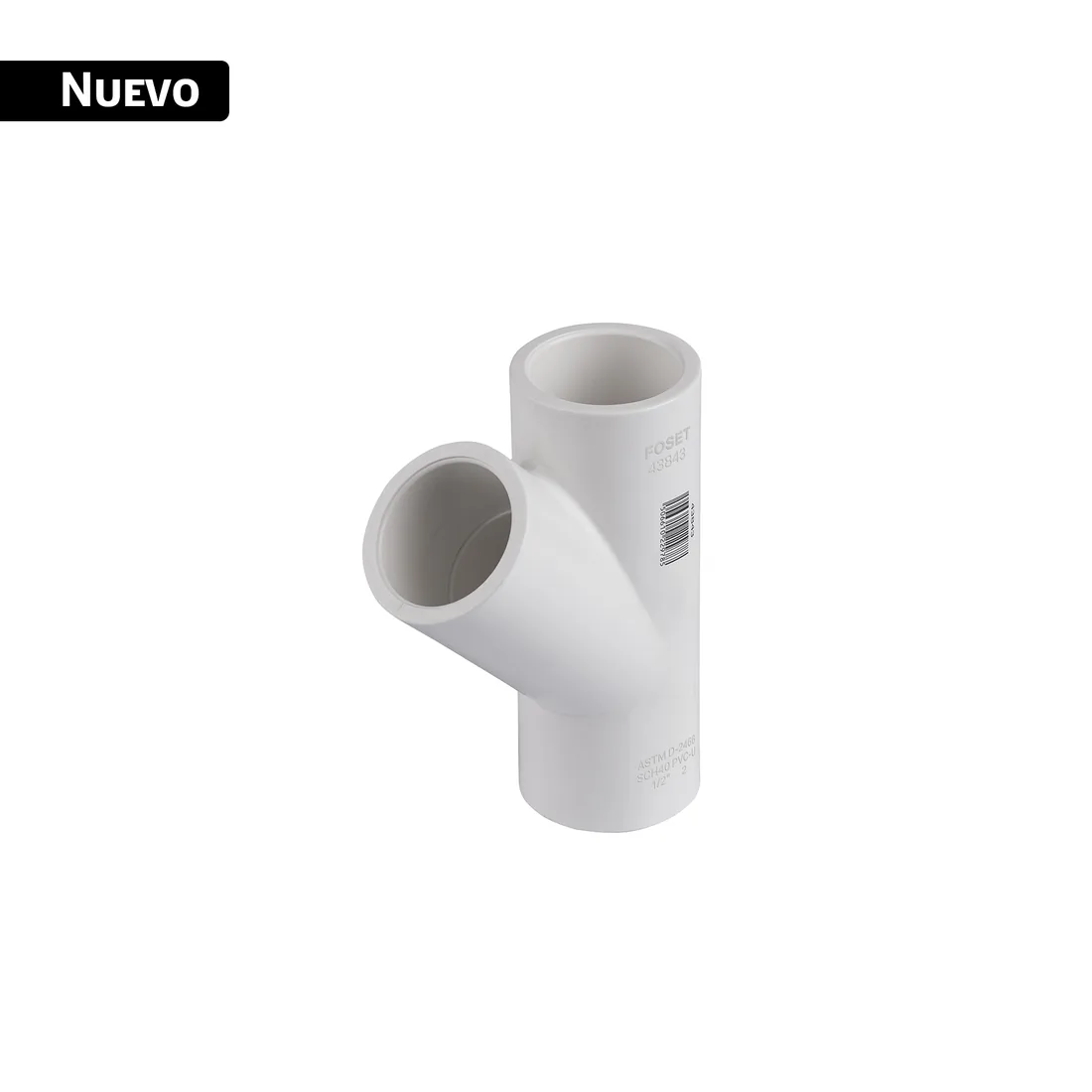 Yee sencilla de PVC 1/2', FOSET