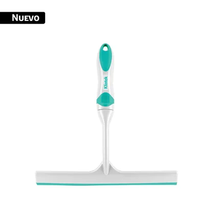 Limpiavidrios manual con base de plástico de 25 cm, KLINTEK