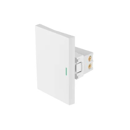 Interruptor de 3 vías blanco de 3 módulos, línea Lisboa