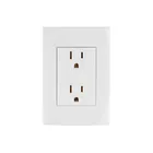 Contacto dúplex, 2 polos + tierra, línea Oslo, blanco 1