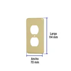 Placa dúplex de aluminio, línea Standard, VOLTECK 2