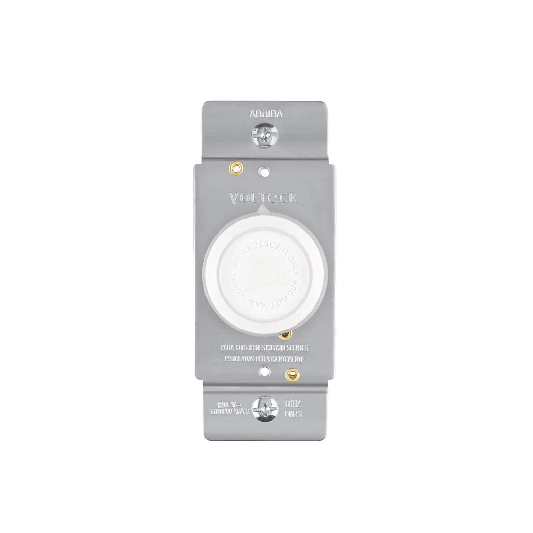 Atenuador de luz giratorio, Standard, blanco, VOLTECK