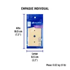 Placa de ABS para atenuador, Standard, marfil, VOLTECK 4