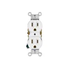 Contacto dúplex, 2 polos 3 hilos, Standard, blanco, VOLTECK 1