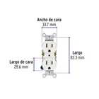 Contacto dúplex, 2 polos 3 hilos, Standard, blanco, VOLTECK 2