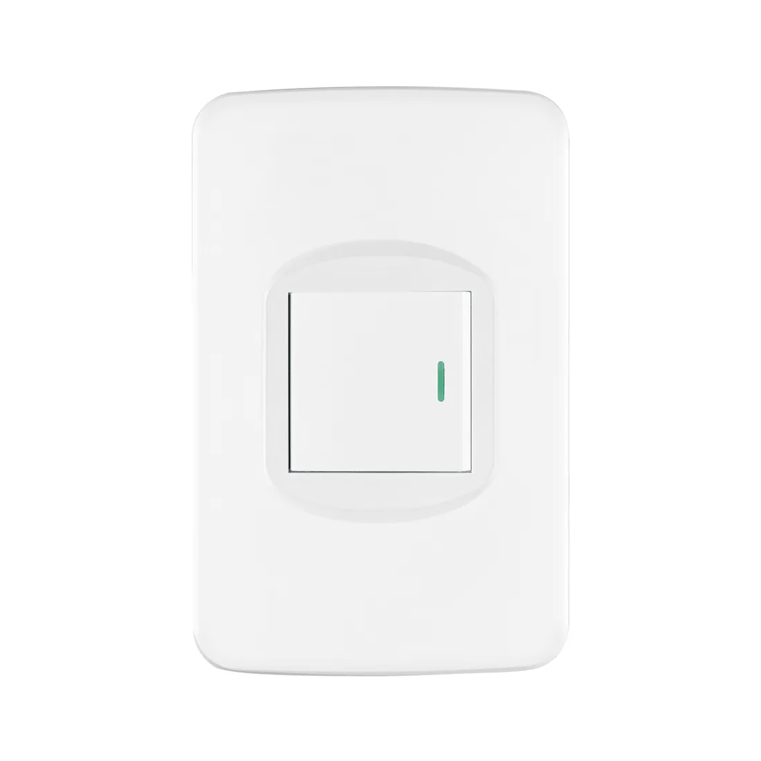 Placa armada 1 interruptor 1.5 módulos, Toledo, BASIC