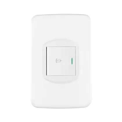 Placa armada 1 interruptor de timbre 1.5 módulos, Toledo