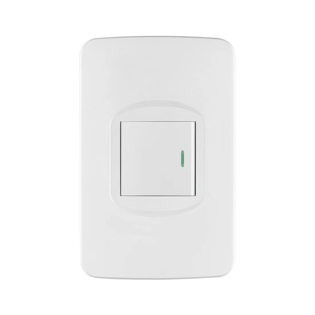 Placa armada 1 interruptor de 3 vías 1.5 módulos, Toledo