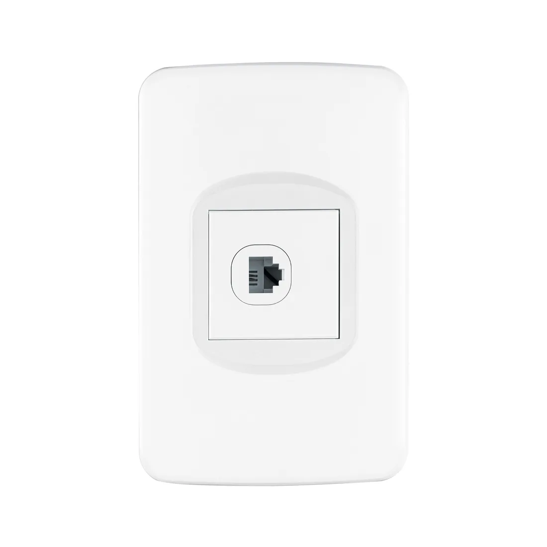 Placa armada 1 toma para teléfono 1.5 módulos, Toledo