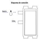Placa armada con 3 interruptores sencillos, VOLTECK BASIC 4