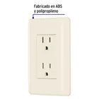 Contacto dúplex aterrizado, marfil, VOLTECK BASIC 2