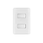 Placa armada 1 interruptor sencillo + 1 de 3 vías, BASIC 1