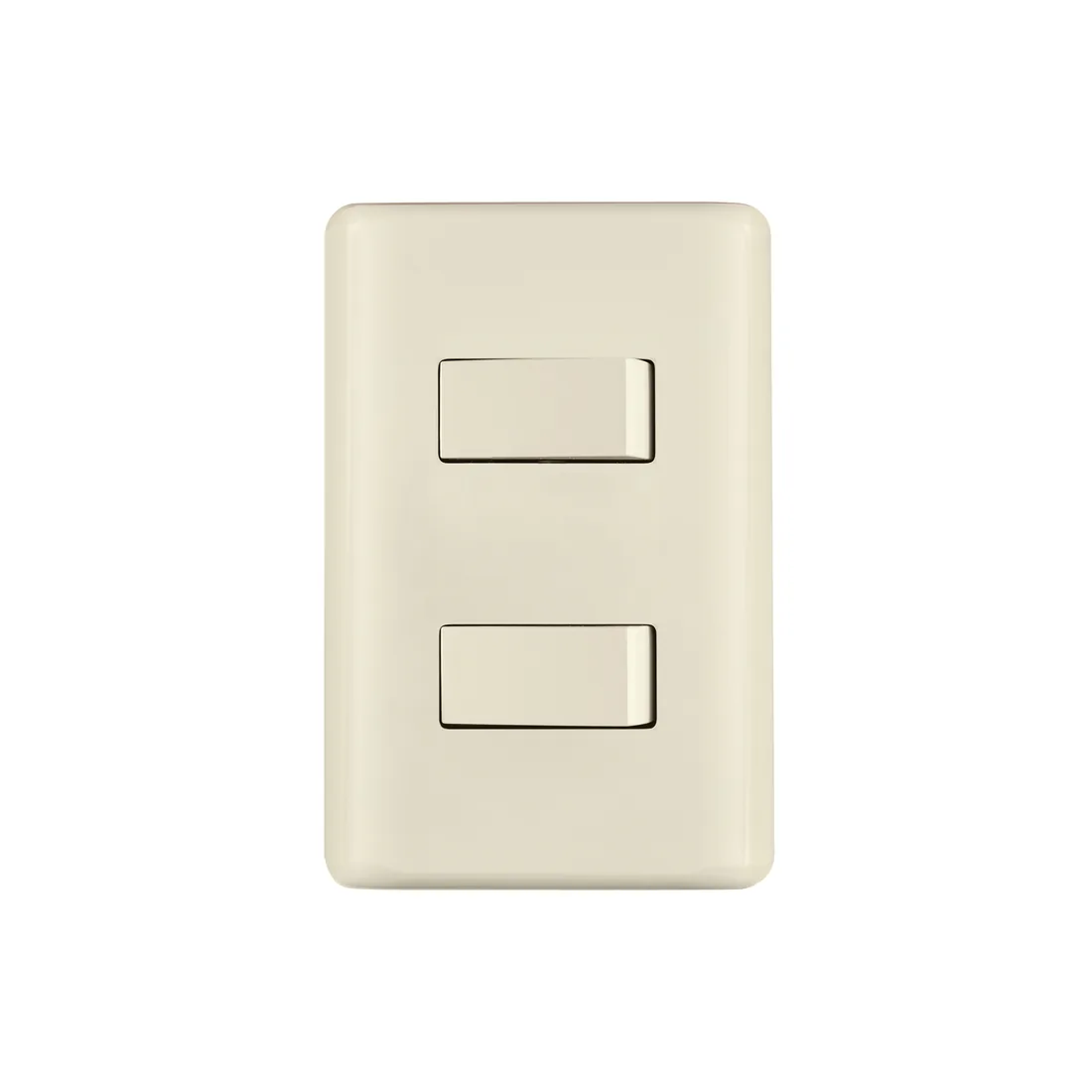 Placa armada 1 interruptor y 1 escalera, marfil, BASIC