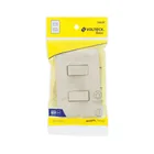 Placa armada 1 interruptor y 1 escalera, marfil, BASIC 5