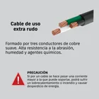Metro de cable uso extra rudo 3 x 10 AWG en rollo de 100 m 3