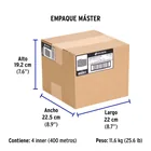 Metro de cable desnudo de cobre calibre 12 AWG, rollo 100 m 5