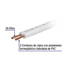 Carrete con 12 m cordón dúplex flexible SPT 16 AWG, VOLTECK 2