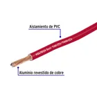 Rollo de 100 metros de cable THW CCA 8 AWG rojo, BASIC 2
