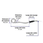 Calentador de inmersión para agua #4 (15 L), 750 W, VOLTECK 3