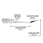 Calentador de inmersión para agua #6 (23 L), 1100 W, VOLTECK 3