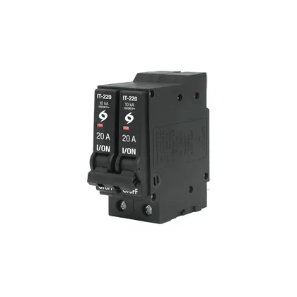 Interruptor de 2 polos 20A, enchufable, VOLTECK