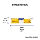 Extensión reforzada aterrizada 30 m 3x14 AWG, VOLTECK 5
