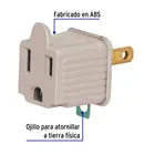 Bolsa con 2 adaptadores 3 a 2 grises, VOLTECK 2