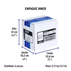 Bolsa con 2 adaptadores 3 a 2 grises, VOLTECK 6