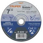 Disco abrasivo de corte preciso acero inox 7' x 1.8mm TRUPER 1