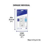 Multicontacto de pared, 2 contactos y 2 USB A+C, VOLTECK 2