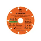 Disco 4-1/2' multimaterial de carburo de tungsteno, TRUPER 1