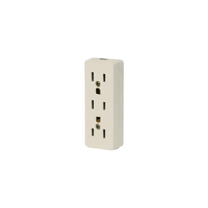 Multicontacto triple para extensión, 2 polos + tierra