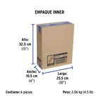 Multicontacto 14 AWG 6 entradas supresor de picos 270 joules 5