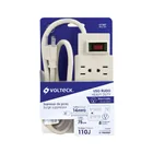 Multicontacto 14 AWG 8 entradas supresor de picos 110 joules 3