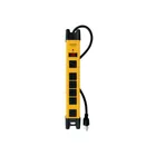 Multicontacto 14 AWG industrial supresor de picos 6 entradas 1