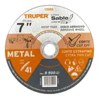 Disco abrasivo de corte preciso metal 7' x 2 mm, TRUPER 1