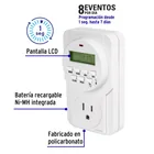 Temporizador digital, 8 eventos, VOLTECK 2