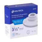 Portalámpara de porcelana, 3-1/2', redonda, VOLTECK 5