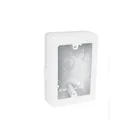 Caja de contactos para canaleta 3' x 5', blanca, VOLTECK 1