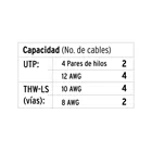 Canaleta de 2 vías 10 x 20 mm, con división, VOLTECK 3