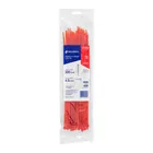 Bolsa con 50 cinchos plásticos 50 lb, 300 x 4.5 mm, rojo 3