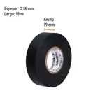 Cinta de aislar de 18 m x 19 mm, negra, TRUPER 2