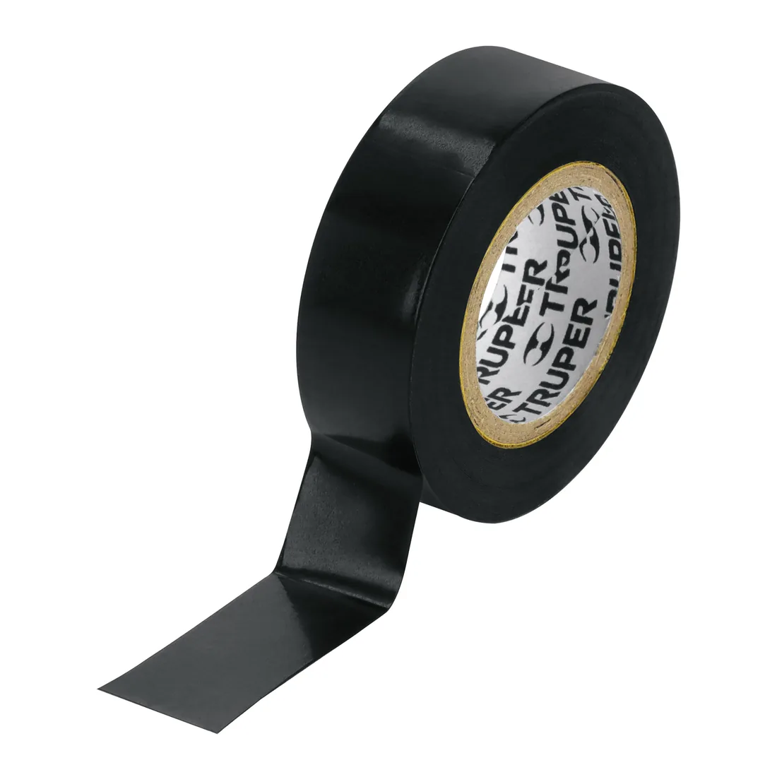 Cinta de aislar de 9 m x 19 mm, negra, TRUPER