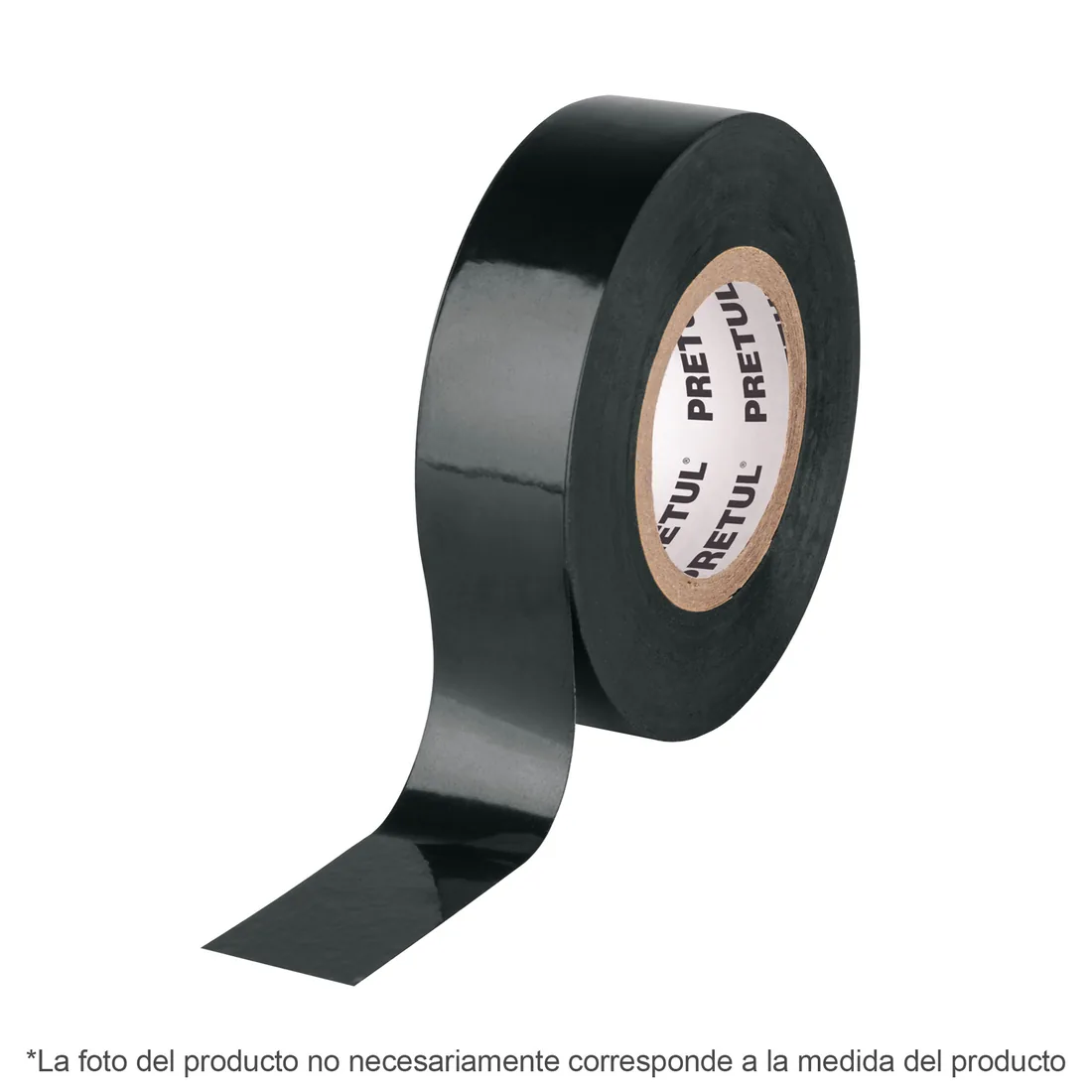 Cinta de aislar de 18 m x 19 mm, negra, PRETUL