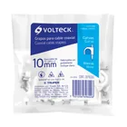 Bolsa con 20 grapas blancas de 10 mm para cable redondo 5