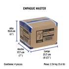 Bolsa con 500 grapas blancas de 8.5 mm para cable plano 6