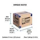 Bolsa con 20 grapas blancas de 8.5 mm para cable plano 8