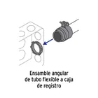 Conector recto 1' para tubo flexible metálico, VOLTECK 3