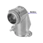 Conector curvo 3/4' para tubo flexible metálico, VOLTECK 2